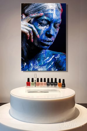 Dekoratif Dikey Kanvas Tablo Tekli Kuaför Güzellik Salonu Sanatsal Makyaj Nail Art Kadın Portre 1173