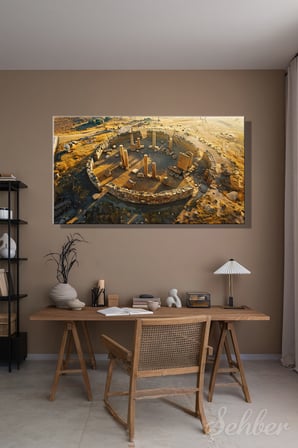 Kanvas Tablo Panoramik Yatay Tekli Salon Mutfak Yatak Odası Ofis Şanlıurfa Göbeklitepe 1266