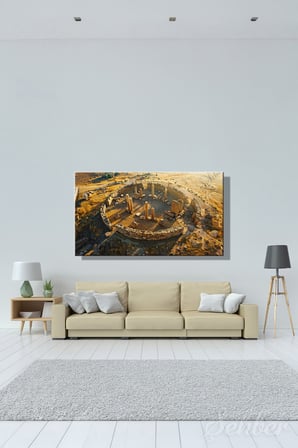Kanvas Tablo Panoramik Yatay Tekli Salon Mutfak Yatak Odası Ofis Şanlıurfa Göbeklitepe 1266