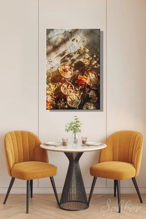 Dekoratif Dikey Kanvas Tablo Tekli Lokanta Kafe Restoran Mutfak Kuru Narenciye Dilimleri 1283