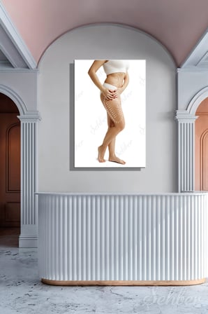 Dekoratif Dikey Kanvas Tablo Tekli Plastik Cerrahi Estetik Kliniği Güzellik Merkezi Liposuction 1294