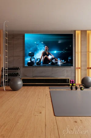 Dekoratif Yatay Kanvas Tablo Tekli Spor Salonu Fitness Eğitimi Egzersiz 1433