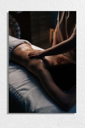 Dekoratif Dikey Kanvas Tablo Tekli Güzellik Salonu Spa Merkezi Masaj Salonu Sırt Masajı 1496
