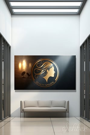 Panoramik Yatay Kanvas Tablo Tekli Kuaför Güzellik Salonu Makyaj Nail Art 1617