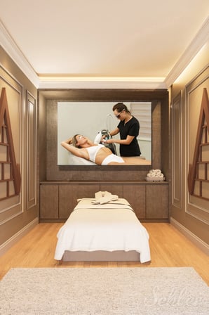 Dekoratif Dikey Kanvas Tablo Tekli Estetik Kliniği Güzellik Merkezi IPL Fotoepilasyon 1625
