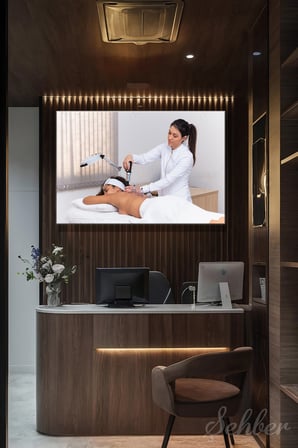 Kanvas Tablo Yatay Tekli  Spa Merkezi Masaj Salonu Alternatif Tıp Merkezi Sırt Kupa Terapisi 1673