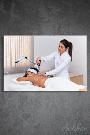 Kanvas Tablo Yatay Tekli  Spa Merkezi Masaj Salonu Alternatif Tıp Merkezi Sırt Kupa Terapisi 1673