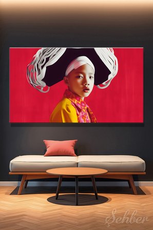 Panoramik Yatay Kanvas Tablo Tekli Konfeksiyon Mağazası Eiko Ishioka Moda İkonik Tasarımlar 1677