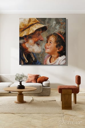 Dekoratif Kare Kanvas Tablo Tekli Ev Kafe Ofis Barbara Mock (New Lease On Life) İkinci Bahar 2084