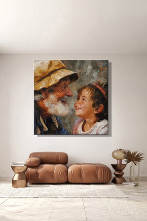 Dekoratif Kare Kanvas Tablo Tekli Ev Kafe Ofis Barbara Mock (New Lease On Life) İkinci Bahar 2084