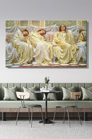 Kanvas Tablo Yatay Tekli Ev Kafe Ofis Albert Joseph Moore Rüya Görenler Dreamers 2404 