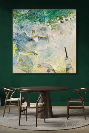 Kare Kanvas Tablo Ev Kafe Ofis Post-Empresyonist Henri de Toulouse-Lautrec Bale Dansçıları 2409