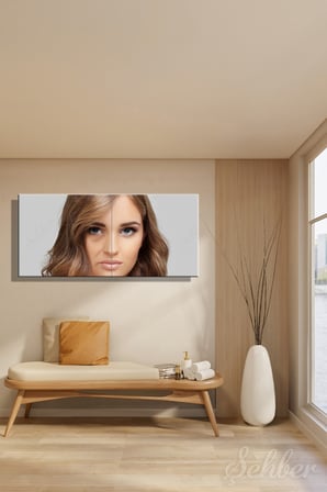 Panoramik Yatay Kanvas Tablo Tekli Güzellik Salonu Nazolabial Dolgu Yağ Enjeksiyonu 2466