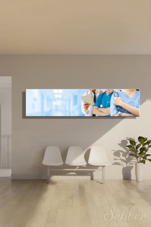 Panoramik Yatay Kanvas Tablo Tekli Doktor Poliklinik Hastane Health Team Sağlık Ekibi 2484