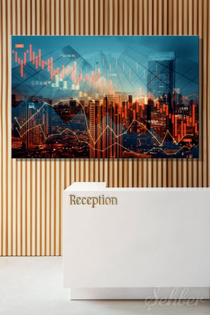 Yatay Kanvas Tablo Tekli Ofis Broker Yatırım Kripto Para Bitcoin Borsa Forex Ekonomik Trendler 2546