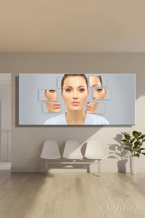 Panoramik Yatay Kanvas Tablo Tekli Klinik Güzellik Merkezi Estetik Cerrahi Ve Cilt Bakımı 2554