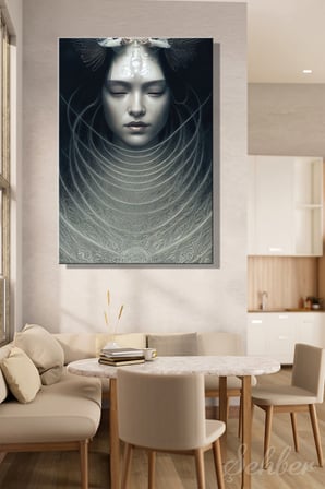 Kanvas Tablo Dikey Tekli Ev Kafe Ofis Joorkan Epic Portrait Beautiful Angel Mysterious Holy 2753
