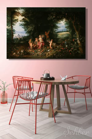 Yatay Kanvas Tablo Tekli Jan Brueghel The Younger Landscape with Ceres Allegory of Earth 2940