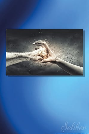 Kanvas Tablo Kendini Savunma Temalı Dijital Sanat Yatay Duvar Tablosu - 3609