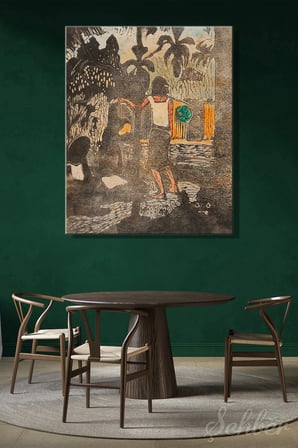 Paul Gauguin’in Yaptığı "Noa Noa (Fragrant / Duftend)" Adlı Eseri Dikey Kanvas Tablo 3728