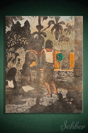 Paul Gauguin’in Yaptığı "Noa Noa (Fragrant / Duftend)" Adlı Eseri Dikey Kanvas Tablo 3728