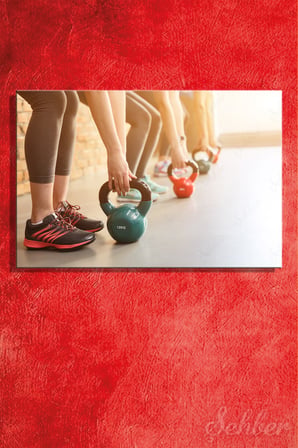 Kettlebell (Çaydanlık Dambıl) İle Fonksiyonel Kuvvet Ve Direnç Antrenı Yatay Kanvas Tablo Tekli 3769