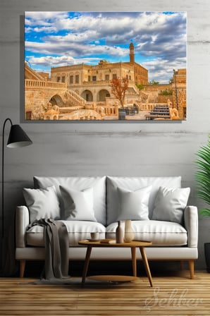 Mardin'in Midyat İlçesinde Bulunan Tarihi Midyat Konukevi Yatay Kanvas Tablo 4290