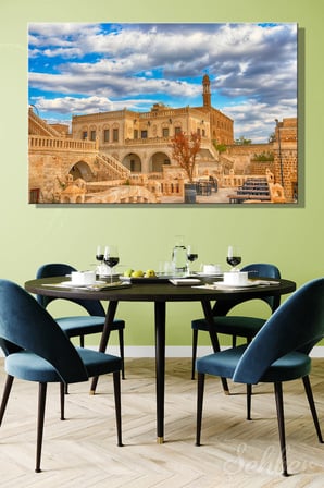 Mardin'in Midyat İlçesinde Bulunan Tarihi Midyat Konukevi Yatay Kanvas Tablo 4290