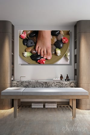 Spa / Ayak Bakımı Hizmeti Temalı Yatay Kanvas Tablo 4700