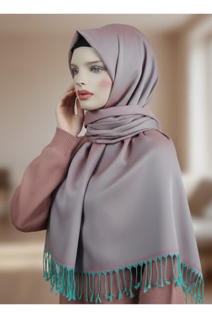 Parlak Şal Pembe Yeşil