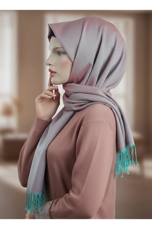Parlak Şal Pembe Yeşil