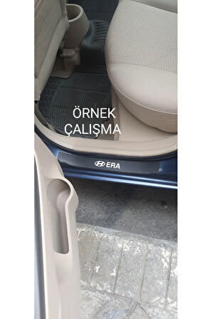 Toyota Corolla Uyumlu Karbon Kapı Eşiği Oto Sticker 4 Adet