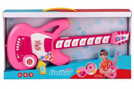 4933 GİTAR FONK TUŞLU ASKILI PEMBE SESLİ