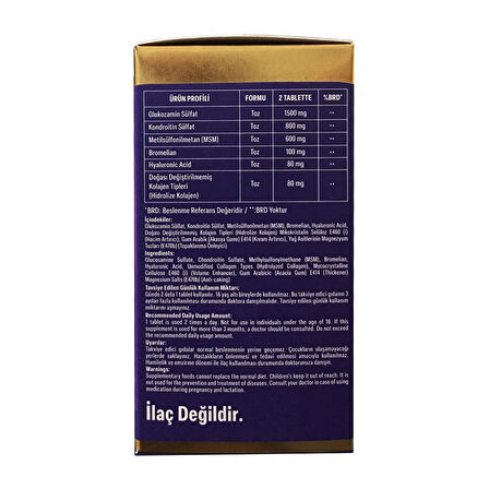 Aftamin Glukozamin Kondroitin Msm 1700 Mg 60 Tablet 