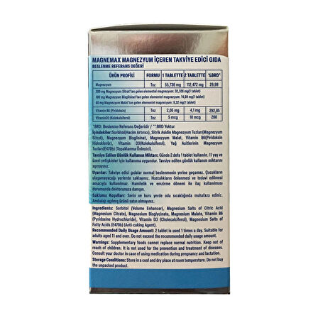 Aftamin Magnemax Magnezyum 1000 Mg 60 Tablet 