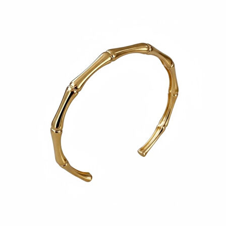 Boru Form Kemik Kelepçe Gold Çelik
