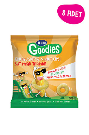 Hero Goodies Süt Mısırlı Sağlıklı Cips 30g x8