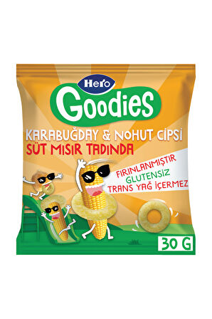 Hero Goodies Süt Mısırlı Sağlıklı Cips 30g x8