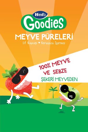 Hero Goodies Çilek Elma 100g x18