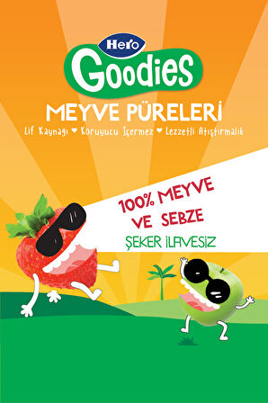Hero Goodies Çilek Elma 100g x18
