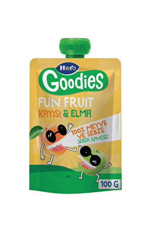 Hero Goodies Kayısı Elma 100g x18