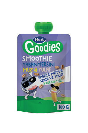 Hero Goodies Yabanmersini Muz Yulaf 100g x18