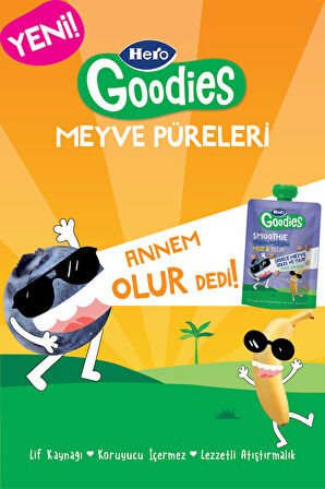 Hero Goodies Yabanmersini Muz Yulaf 100g x18
