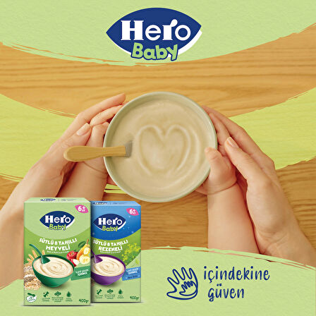 Hero Baby Sütlü 8 Tahıllı Rezeneli 200g x3