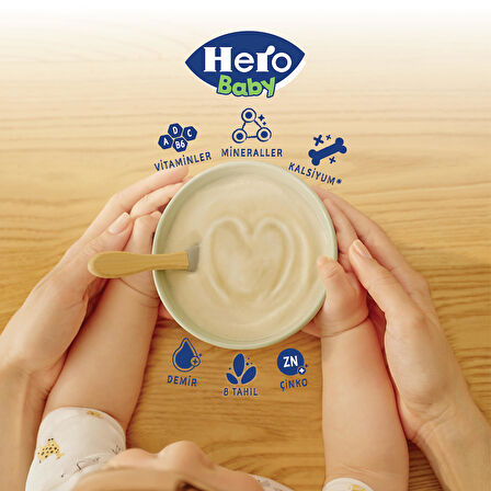 Hero Baby Sütlü 8 Tahıllı Meyveli 200g x3