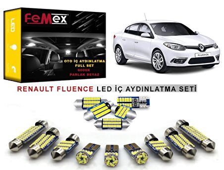 Renault Fluence LED İç Aydınlatma Ampul Seti FEMEX Parlak Beyaz