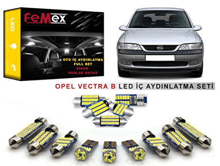 Opel Vectra B LED İç Aydınlatma Ampul Seti FEMEX Parlak Beyaz