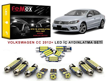 Volkswagen Passat CC LED İç Aydınlatma Ampul Seti FEMEX Parlak Beyaz