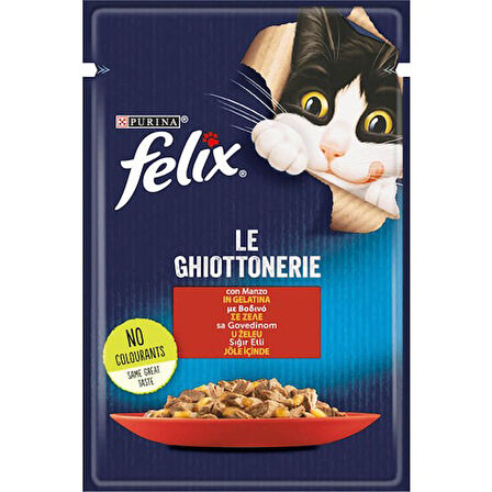 FELİX Sığır Etli Yetişkin Kedi Pouch 20 Adet