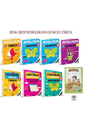 2. Sınıf Atölyem Set (7 Kitap) ve 2. Sınıf Eylül Çiftlik Evinde Hikaye Seti !!!